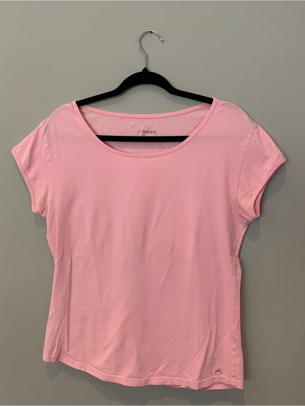 Source Unknown Light Pink Scoop Neck Short Sleeve Tee